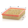 MANN FILTER MANN FILTER C 28 122 Levegőszűrő, C28122