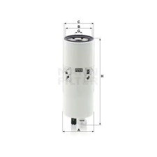 MANN-FILTER Üzemanyagszűrő MANN-FILTER WK9020X - Bomag üzemanyagszűrő