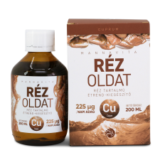 MannaVita Réz oldat 225µg / napi adag, 200ml - DOBOZOS + 50 ml pumpás üveg vitamin és táplálékkiegészítő