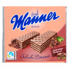 Manner ropogós kakaós ostyaszeletek kakaós krémmel töltve 75 g csokoládé és édesség
