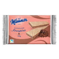 Manner Töltött ostya MANNER Knuspino csokoládés 110g csokoládé és édesség