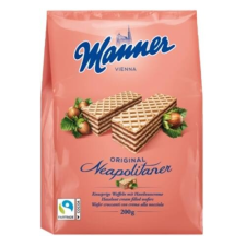 Manner Töltött ostya MANNER mogyorós 200g csokoládé és édesség