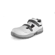 Manutan Acél orrú szandál PINE S1, perforált, fehér, 40-es méret munkavédelmi cipő