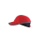 Manutan baseball sapka műanyag merevítéssel, műanyag bekapcsolással, méret: 54 - 59, piros