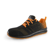 Manutan Cipők ISLAND CRES S1 félcsizma, steel.sp.-vel, fekete-narancssárga, 48-as méret munkavédelmi cipő