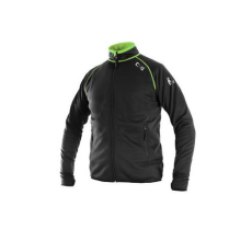Manutan CXS TORONTO pulóver, férfi, fekete-zöld, S-es méret