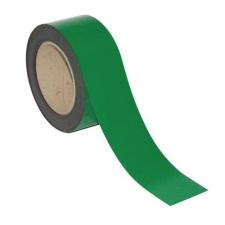Manutan mágnesszalag polcállványokra, 10 m, zöld, szélessége 60 mm bútor
