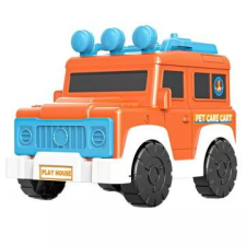 Manyuk Toys állatgondozó játékautó szett - 33 db-os autópálya és játékautó