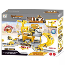 Manyuk Toys Átalakítható parkolóház 3 autóval, daruval (69915A) (69915A) autópálya és játékautó