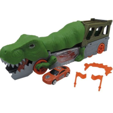 Manyuk Toys Dinó formájú autóhordozó és kilövő - 35 cm (8899-2) (8899-2) autópálya és játékautó