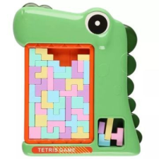 Manyuk Toys Dinoszaurusz formájú tetrisz játéktábla - zöld társasjáték