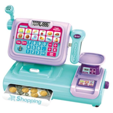Manyuk Toys Érintőképernyős pénztárgép kiegészítőkkel és hanggal (CF8543) (CF8543) konyhakészlet