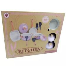 Manyuk Toys Konyhai edénykészlet, fém – Rózsaszín konyhakészlet