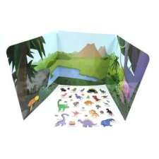 Manyuk Toys Oktatókönyv zselés matricákkal – Dinoszauruszok matrica