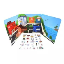 Manyuk Toys Oktatókönyv zselés matricákkal – Város matrica