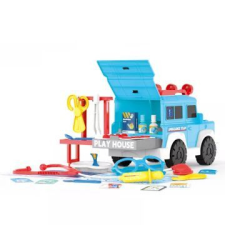 Manyuk Toys Orvosi játékautó készlet - 26 db-os autópálya és játékautó