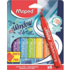 MAPED Ablakfilc készlet, vastag, törlőkendővel, 5 mm, MAPED 