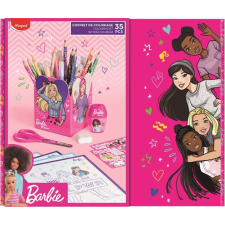 MAPED BB Színező készlet, ajándékdoboz, MAPED "Barbie", 35 darabos színes ceruza