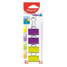 MAPED Bindercsipesz, 32 mm, MAPED, vegyes színek gemkapocs, tűzőkapocs