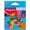 MAPED Color`Peps Mini színes ceruza készlet, háromszögletű, 12 különböző szín