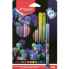 MAPED Filctoll készlet, 0,8 mm, kimosható, MAPED "Deepsea Paradise", 12 különböző szín