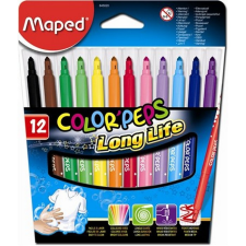 MAPED "Filctoll készlet, 1-3,6 mm, kimosható, MAPED ""Color`Peps"", 12 különböző szín" filctoll, marker