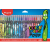 MAPED Filctoll készlet, 2,8 mm, kimosható, MAPED "Color'Peps Monster" 24 különböző szín