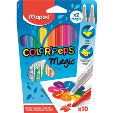  MAPED Filctoll készlet, 3,6 mm, MAPED &quot;Color&#039;Peps Magic&quot;, 8+2 különböző szín filctoll, marker