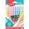 MAPED Filctoll készlet kimosható, Color'Peps Pastel, 10 különböző pasztell szín