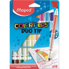 MAPED Filctoll készlet, MAPED "Color'Peps Duo Tip", 10 különböző szín