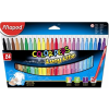 MAPED Filctoll készlet, mosható, MAPED "Color'Peps", 24 különböző szín