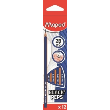 MAPED Grafitceruza, 2B, háromszögletű, MAPED "Black` Peps Navy", 12db/doboz ceruza