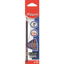 MAPED Grafitceruza, 2B, háromszögletű, MAPED Black` Peps Navy (IMA850822) ceruza