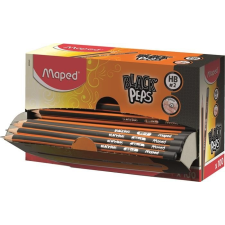 MAPED Grafitceruza display, HB, háromszögletű, MAPED "Black Peps", 100db/disp ceruza