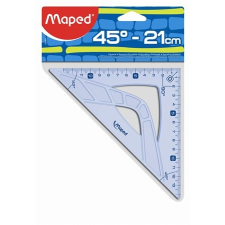 MAPED Háromszög vonalzó, műanyag, 45°, 21 cm, MAPED "Geometric" vonalzó