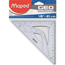 MAPED Háromszög vonalzó, műanyag, 45°, 21 cm, MAPED &quot;Geometric&quot; vonalzó