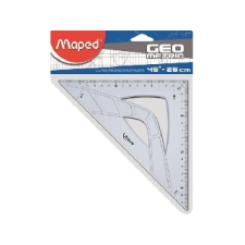 MAPED : Háromszög vonalzó, műanyag, 45°, 26 cm, MAPED - Iskolai felszerelés vonalzó