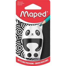 MAPED Hegyező, egylyukú, tartályos, MAPED "Shakky Fancy", panda és pingvin, vegyes formák hegyező