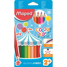 MAPED Jumbo háromszögletű vastag Színes ceruza készlet 12db-os színes ceruza