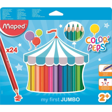 MAPED "Jumbo" színes ceruza készlet vastag 24 különböző szín (834013) (M834013) színes ceruza