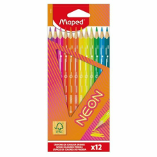 MAPED Neon háromszögletű színesceruza készlet - 12 darabos színes ceruza