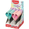 MAPED Olló display, iskolai, 13 cm, MAPED Essentials Soft Pastel, pasztell színek (IMA464413)