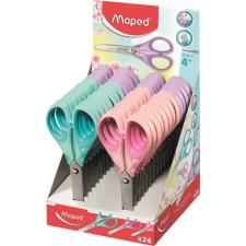 MAPED Olló display, iskolai, 13 cm, MAPED Essentials Soft Pastel, pasztell színek (IMA464413) olló