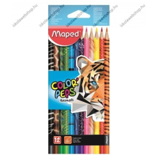 MAPED &quot;Color&#039;Peps Animal&quot; háromszögletű színesceruza készlet, 12 szín színes ceruza