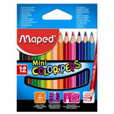 MAPED &quot;Color`Peps Mini&quot; háromszögletű 12 különböző színű színes ceruza készlet színes ceruza