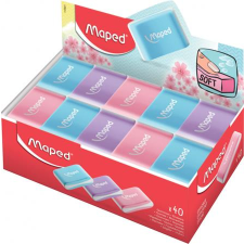 MAPED Radír display, maped "essentials soft pastel", vegyes színek radír