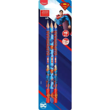 MAPED Superman: Grafitceruza, háromszögletű, HB - 6 db-os ceruza
