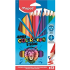 MAPED Színes ceruza készlet, háromszögletû, MAPED "Jumbo Color`Peps Strong", 12 különbözõ szín