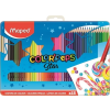 MAPED Színes ceruza készlet, háromszögletű, fém doboz, MAPED "Color`Peps", 48 különböző szín