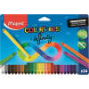 MAPED Színes ceruza készlet, háromszögletű, MAPED "Color'Peps INFINITY", 24 különböző szín
